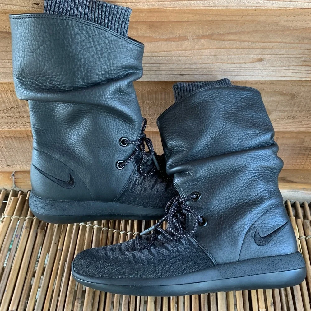 Nike Roshe Two Hi Flyknit Leather Boots - Picture 2 of 15